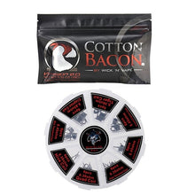 Load image into Gallery viewer, 8 in 1 Prebuilt Coil with Vape Cotton Electronic Cigarette Organic Cotton Heating Wire Bacon Kendo Cotton for OBS ENGINE RTA
